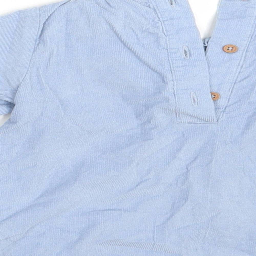 M&S Girls Blue Shirt Dress Size 18-24 Months