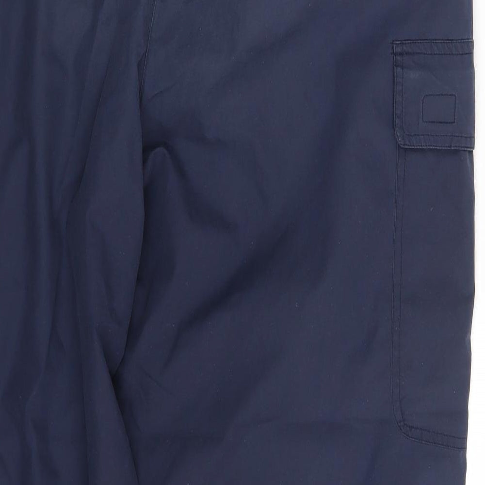 Wynnster Mens Blue Cargo Trousers One Size L26 in