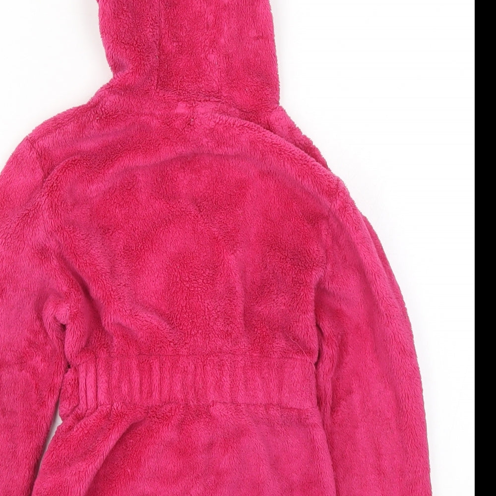 Matalan Girls Pink Solid Kimono Robe Size 2-3 Years