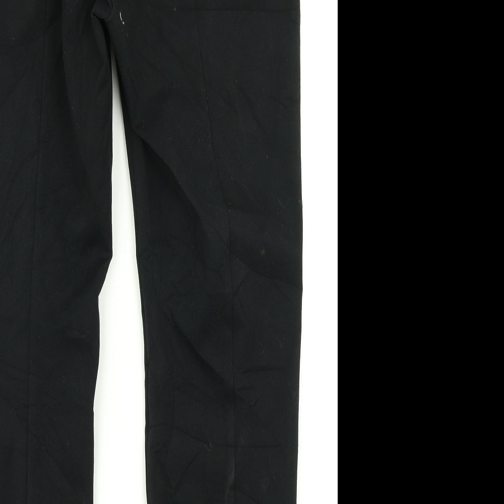 M&S Collection Mens Black Dress Pants Trousers Size 16 L23 in
