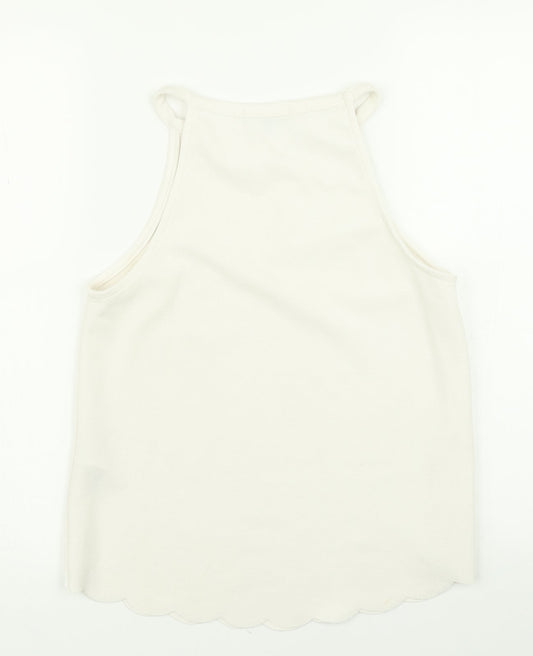 New Look Womens White Camisole Blouse Size 8