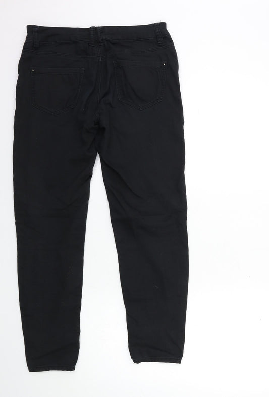 YES YES Womens Black Denim Skinny Jeans Size 10 L27 in