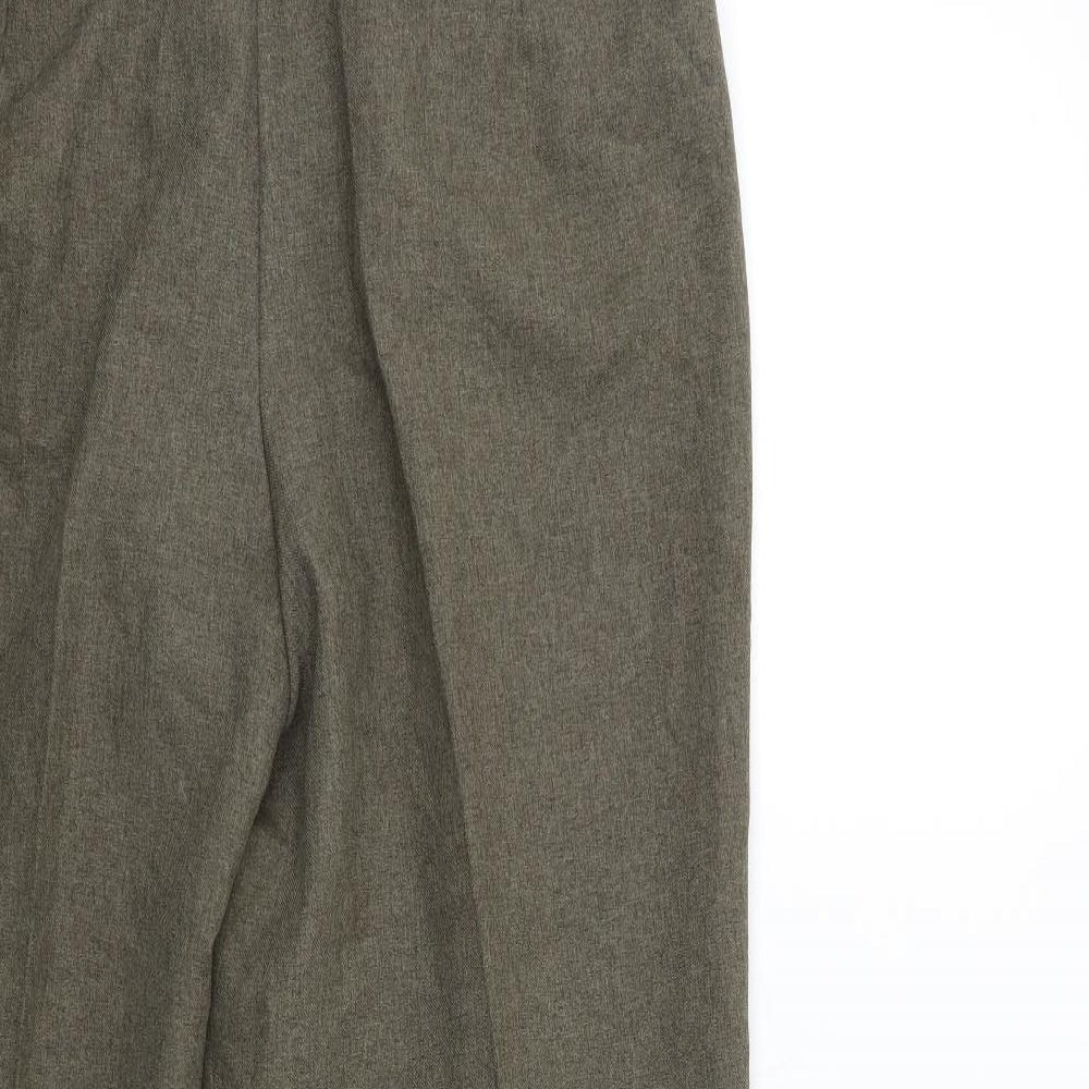 Canda Womens Brown Rayon Trousers Size 20 L27 in