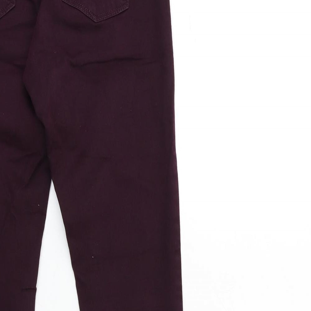 Topshop Womens Red Denim Skinny Jeans Size 26 in L32 in