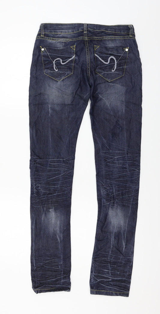 thegooll Mens Blue Denim Skinny Jeans Size 27 in L30 in