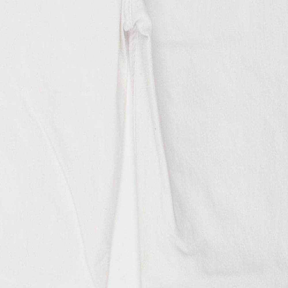Preworn Womens White Denim Skinny Jeans Size 28 in L27 in