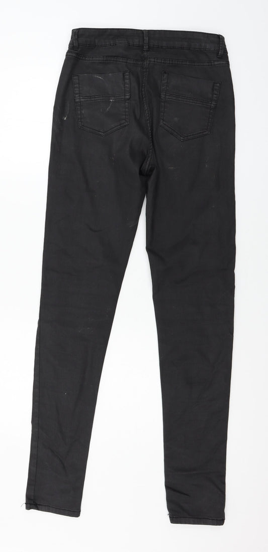 NEXT Womens Black Denim Skinny Jeans Size 8 L31 in