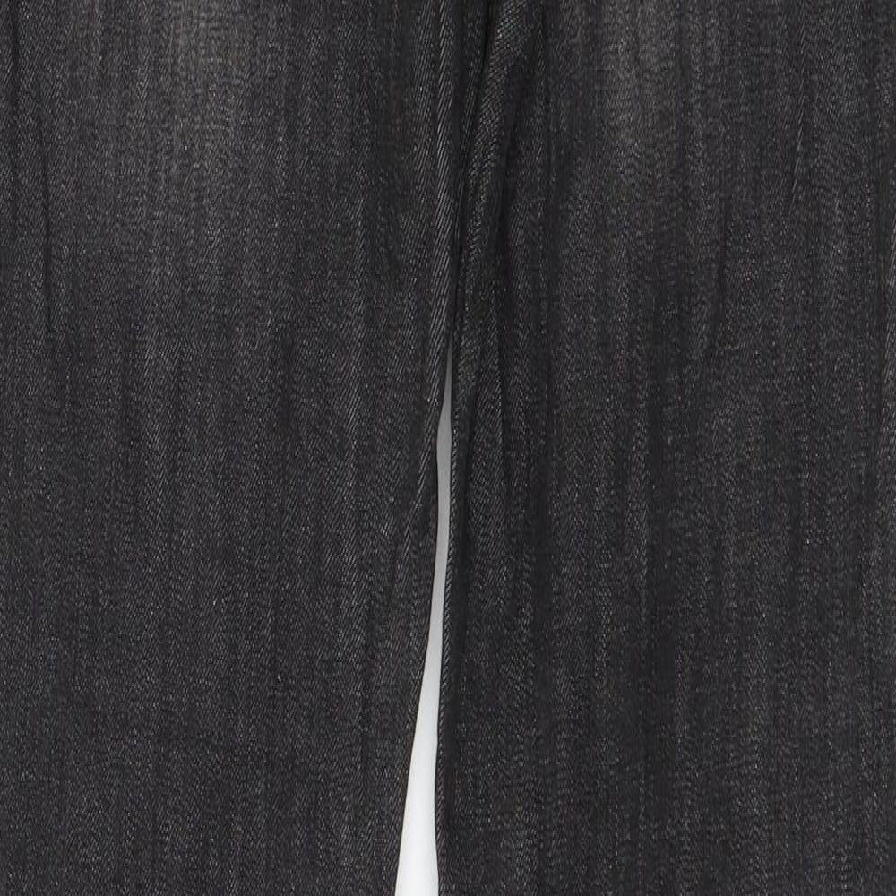 Camaieu Womens Grey Denim Straight Jeans Size 32 in L32 in