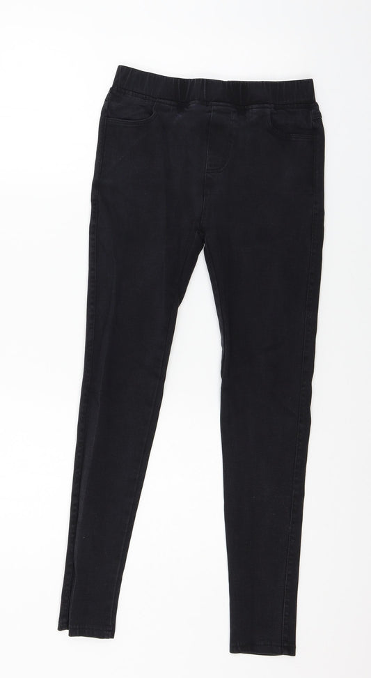 H&M Girls Black Denim Jegging Jeans Size XL