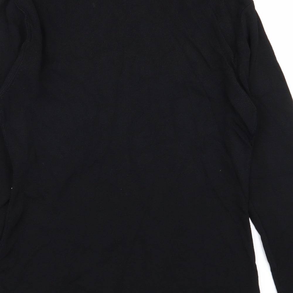 Reflections Womens Black Pullover Jumper Size L