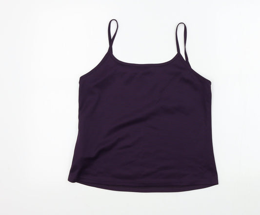 collection Womens Purple Basic T-Shirt Size 12