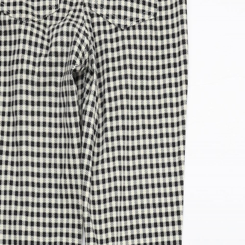 Uniqlo Womens Black Geometric Trousers Size 4 L24 in