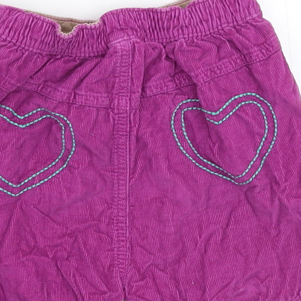 Marks and Spencer Baby Purple Corduroy Cropped Trousers Size 12-18 Months