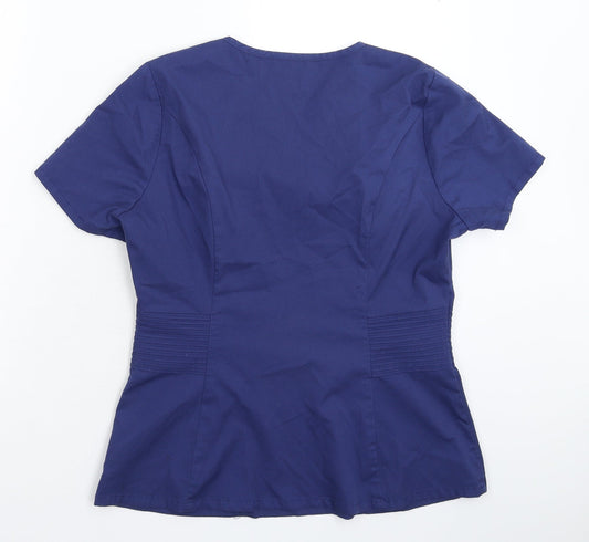 Preworn Womens Blue Basic T-Shirt Size 10