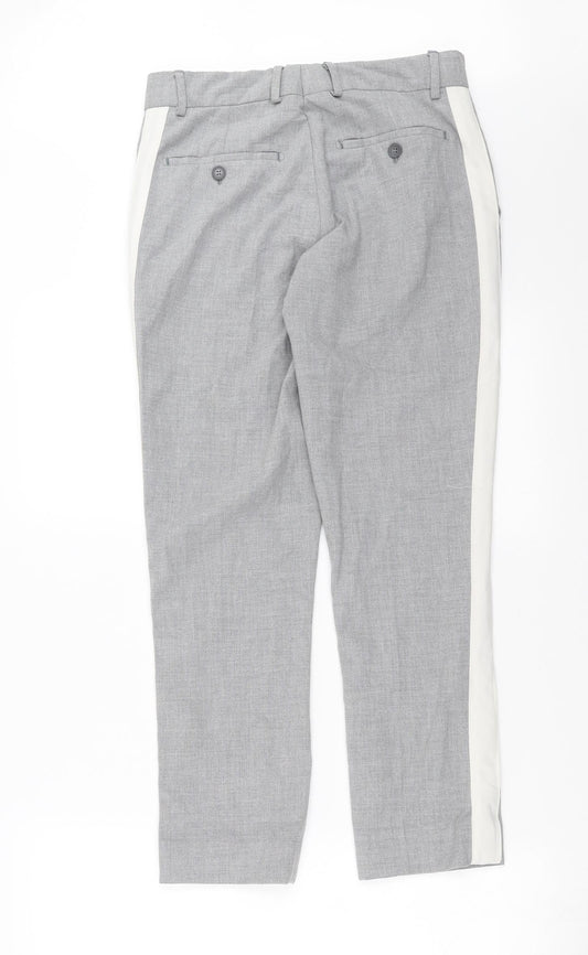 Boohoo man Mens Grey Trousers Size 28 in L27 in