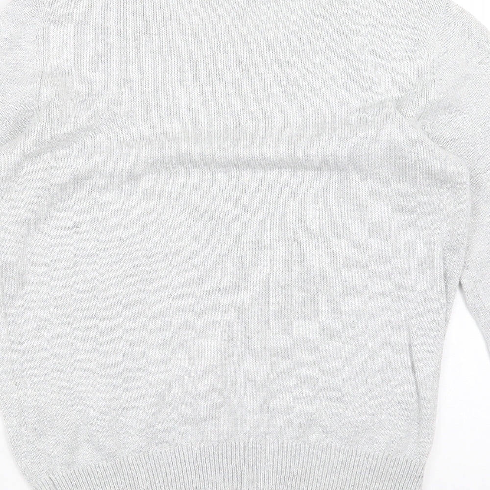 Dorothy Perkins Womens Grey Knit Pullover Jumper Size 10 - beaded neck line