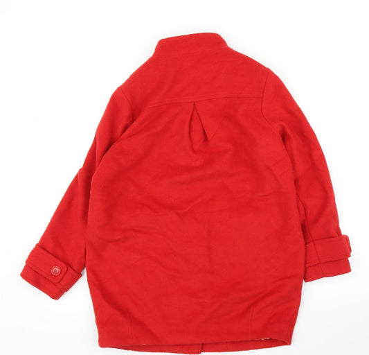 NEXT Womens Red Overcoat Coat Size M