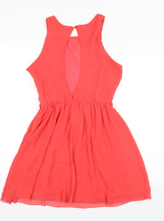 Rare Womens Red Fit & Flare Size 10
