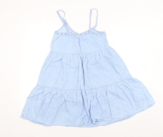 Denim Co Womens Blue A-Line Size 4