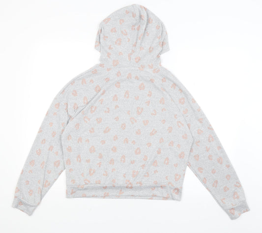 George Womens Grey Pullover Hoodie Size 6 - Hearts