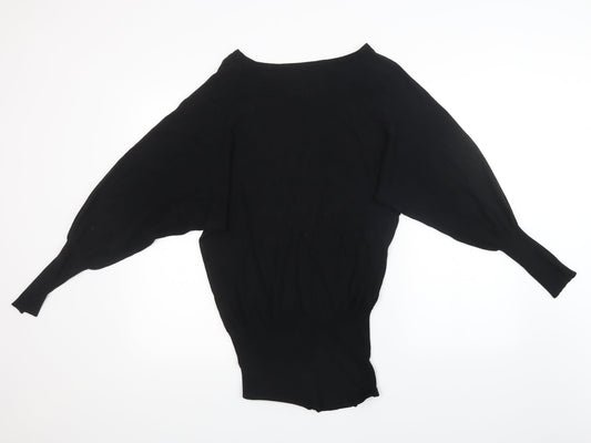 Preworn Womens Black Knit Pullover Sweatshirt Size M