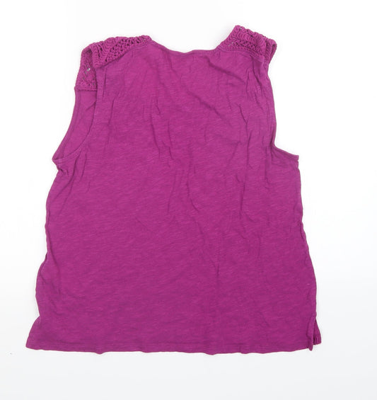 Gap Womens Purple Basic Tank Size M