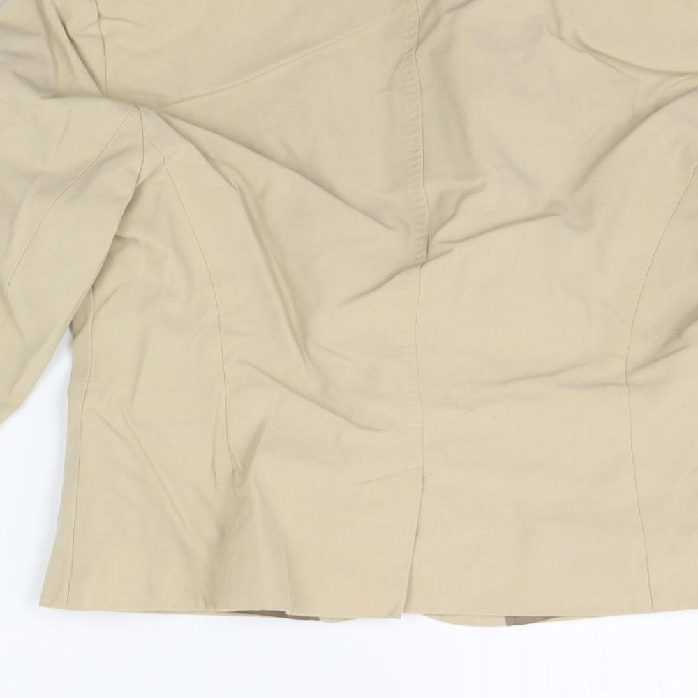 Oasis Womens Beige Jacket Blazer Size 12