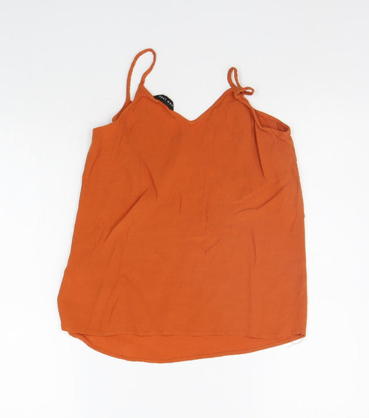 New Look Womens Orange Basic Tank Size 10