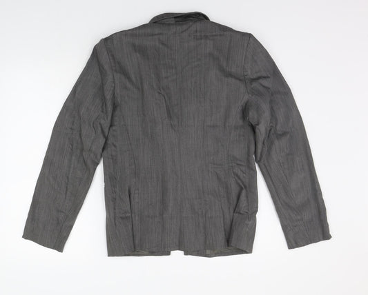 Joesph Womens Grey Jacket Suit Jacket Size M