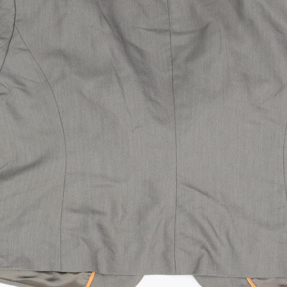 Brand and care label for Papaya women’s grey jacket suit jacket, size UK 20