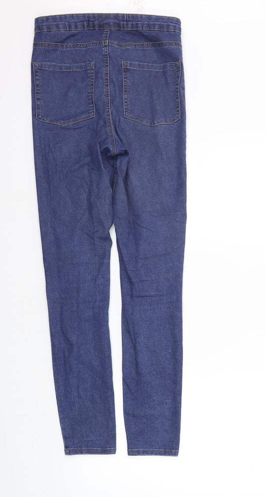 deniem co Womens Blue Straight Jeans Size 10 L28 in