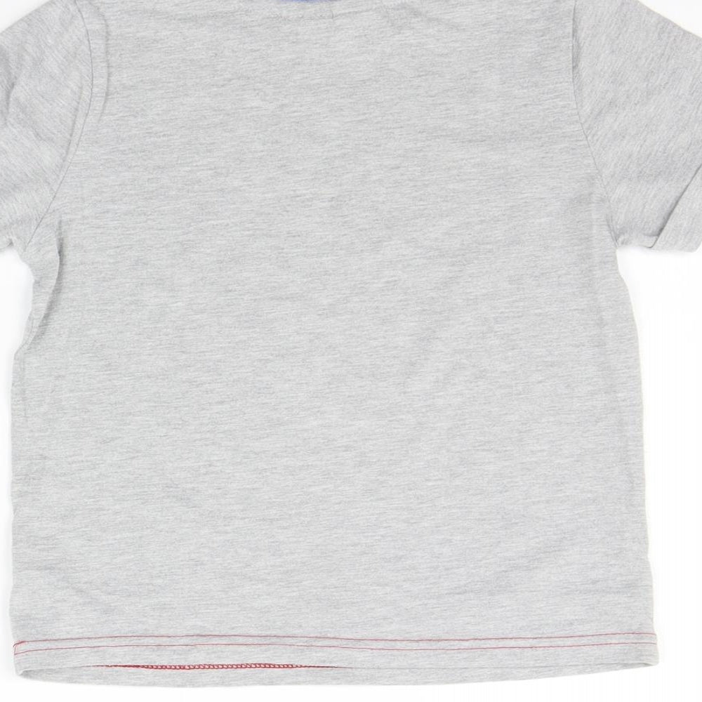 George Girls Grey Basic T-Shirt Size 7-8 Years - lego