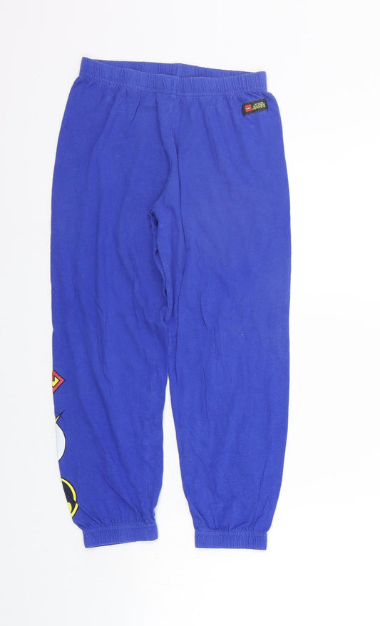 George Girls Blue Solid Lounge Pants Size 7-8 Years - Superman
