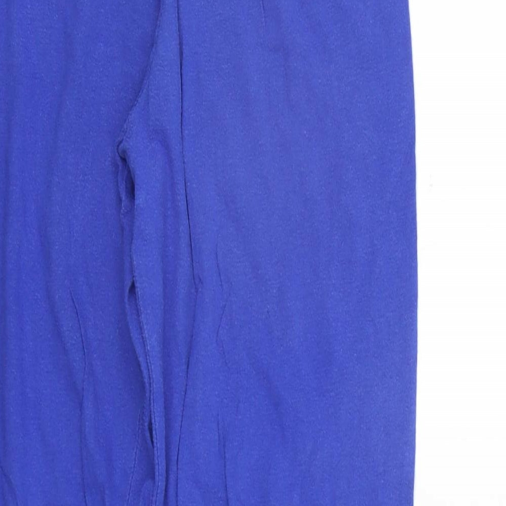 George Girls Blue Solid Lounge Pants Size 7-8 Years - Superman