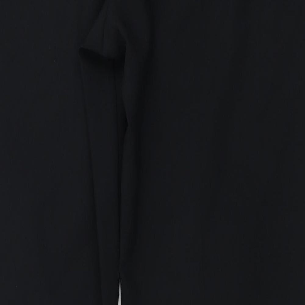South Womens Black Trousers Size 16 L30 in