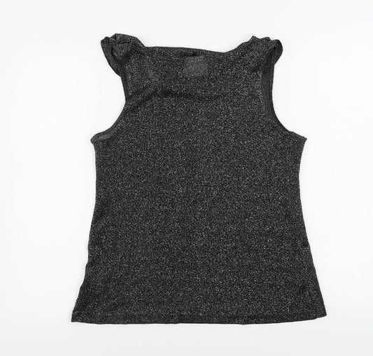Peepers Womens Black Basic Blouse Size 14