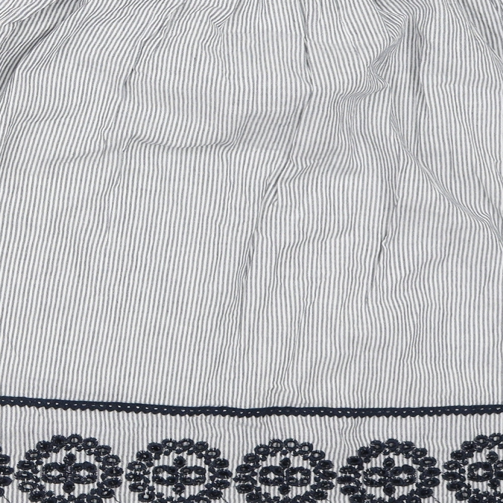 Primark Womens Blue Flare Skirt Size 4