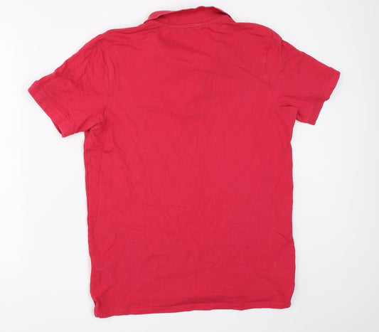 Selected Mens Pink Polo Size L