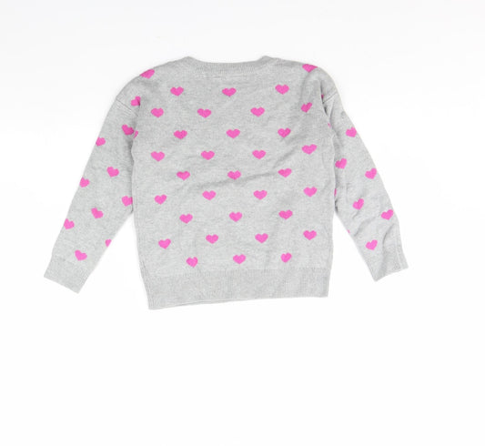 Gap Girls Grey Pullover Jumper Size S