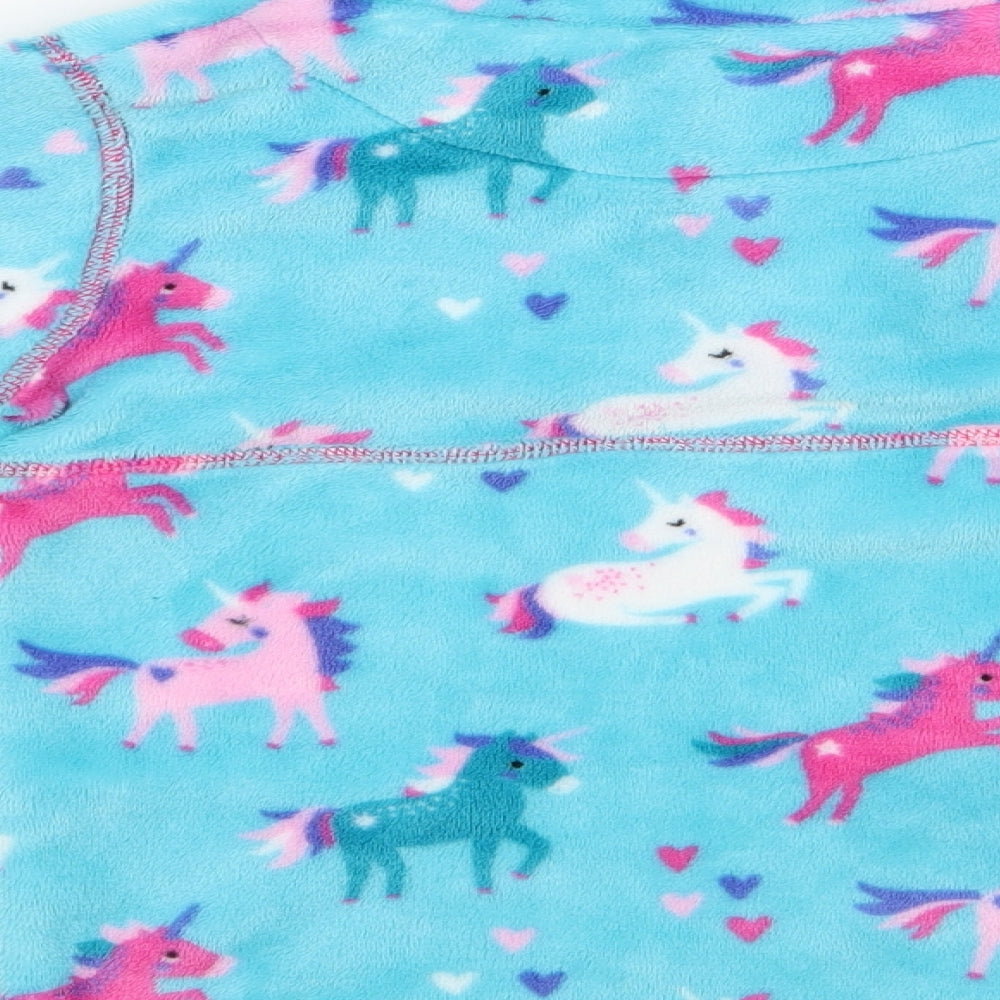 Equitech Girls Multicoloured Animal Print Pullover Casual Size XL - Unicorn logo Fleece