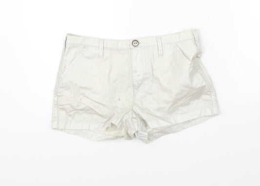 George Womens Grey Hot Pants Shorts Size 4