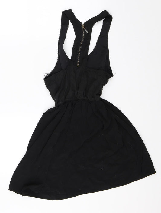 Oh My Love Womens Black A-Line Size S