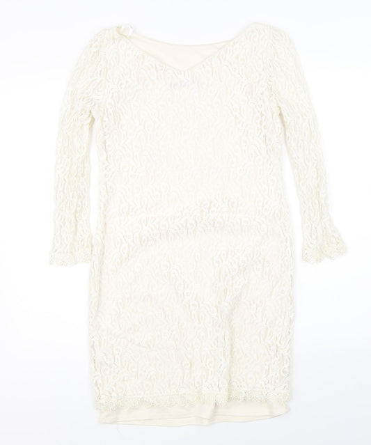 Atmosphere Womens Beige Shift Size 10