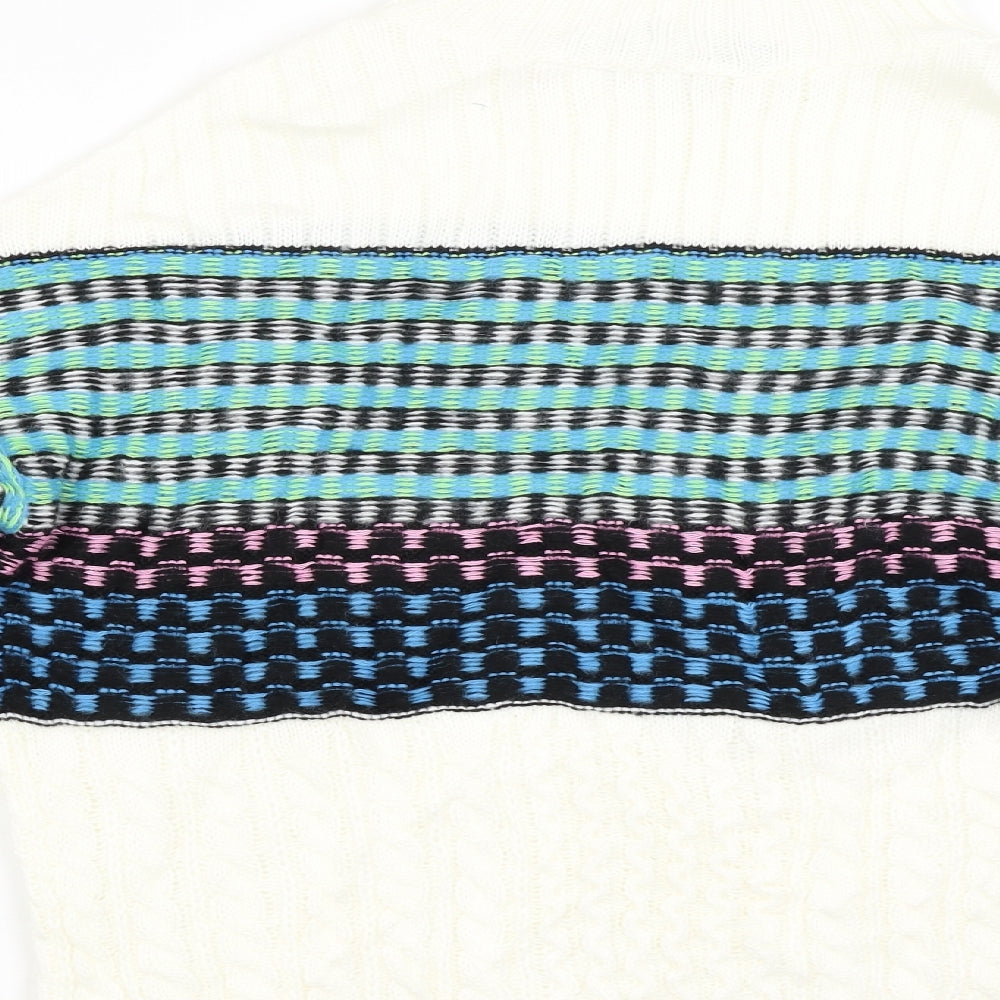 ASOS Womens Multicoloured Striped Pullover Jumper Size 8