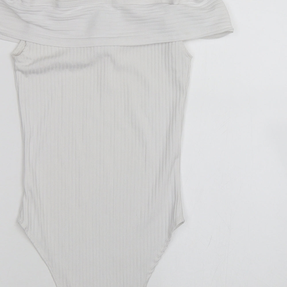 Primark Womens White Bodysuit One-Piece Size 8