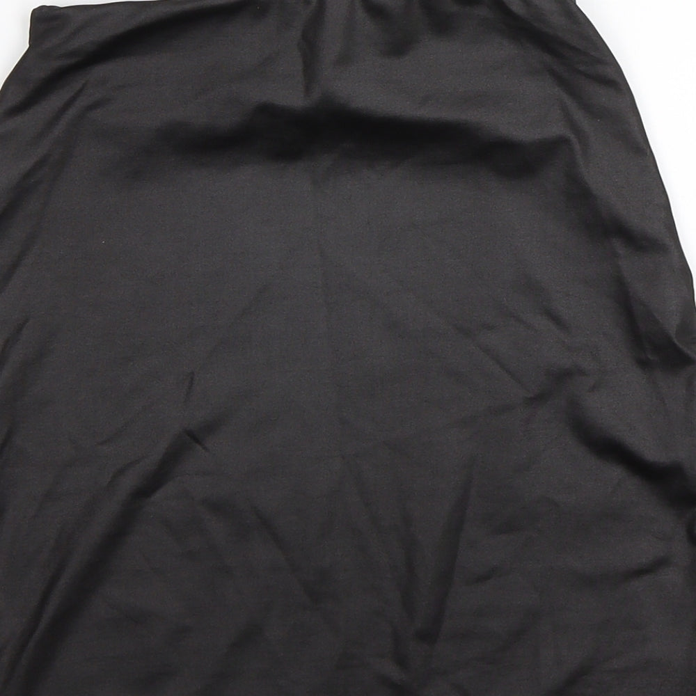 PRETTYLITTLETHING Womens Black Mini Skirt Size 4