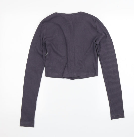 Missguided Womens Purple Basic Blouse Size 6