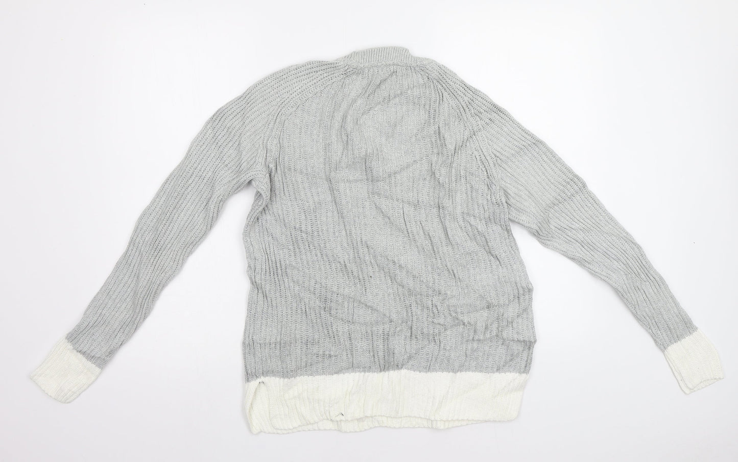 Crew Clothing Womens Grey Striped Pullover Jumper Size 12