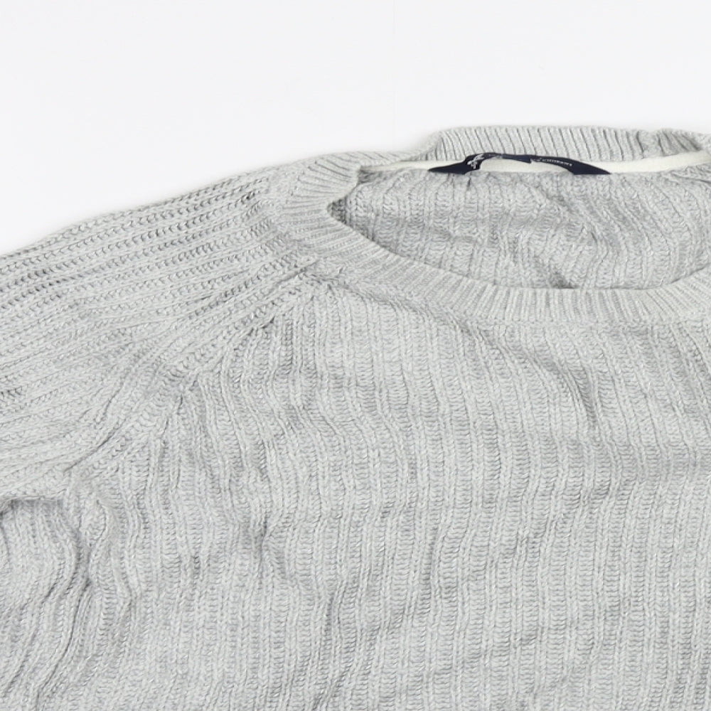 Crew Clothing Womens Grey Striped Pullover Jumper Size 12