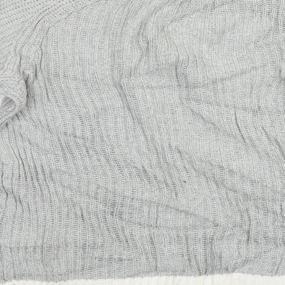 Crew Clothing Womens Grey Striped Pullover Jumper Size 12
